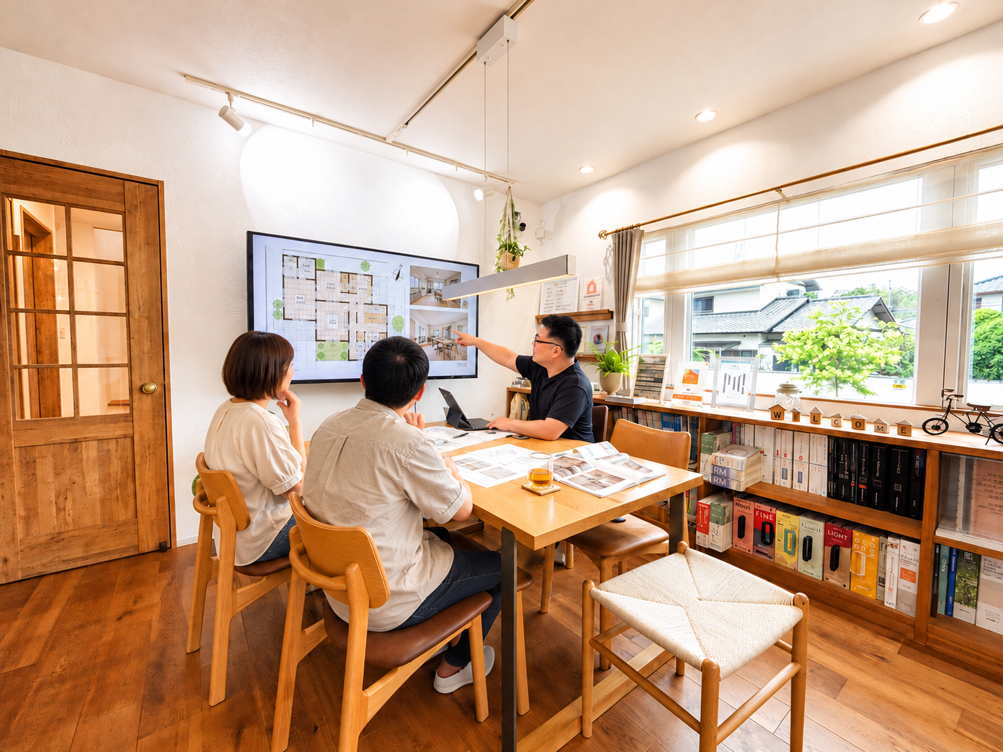 設計の打ち合わせの様子