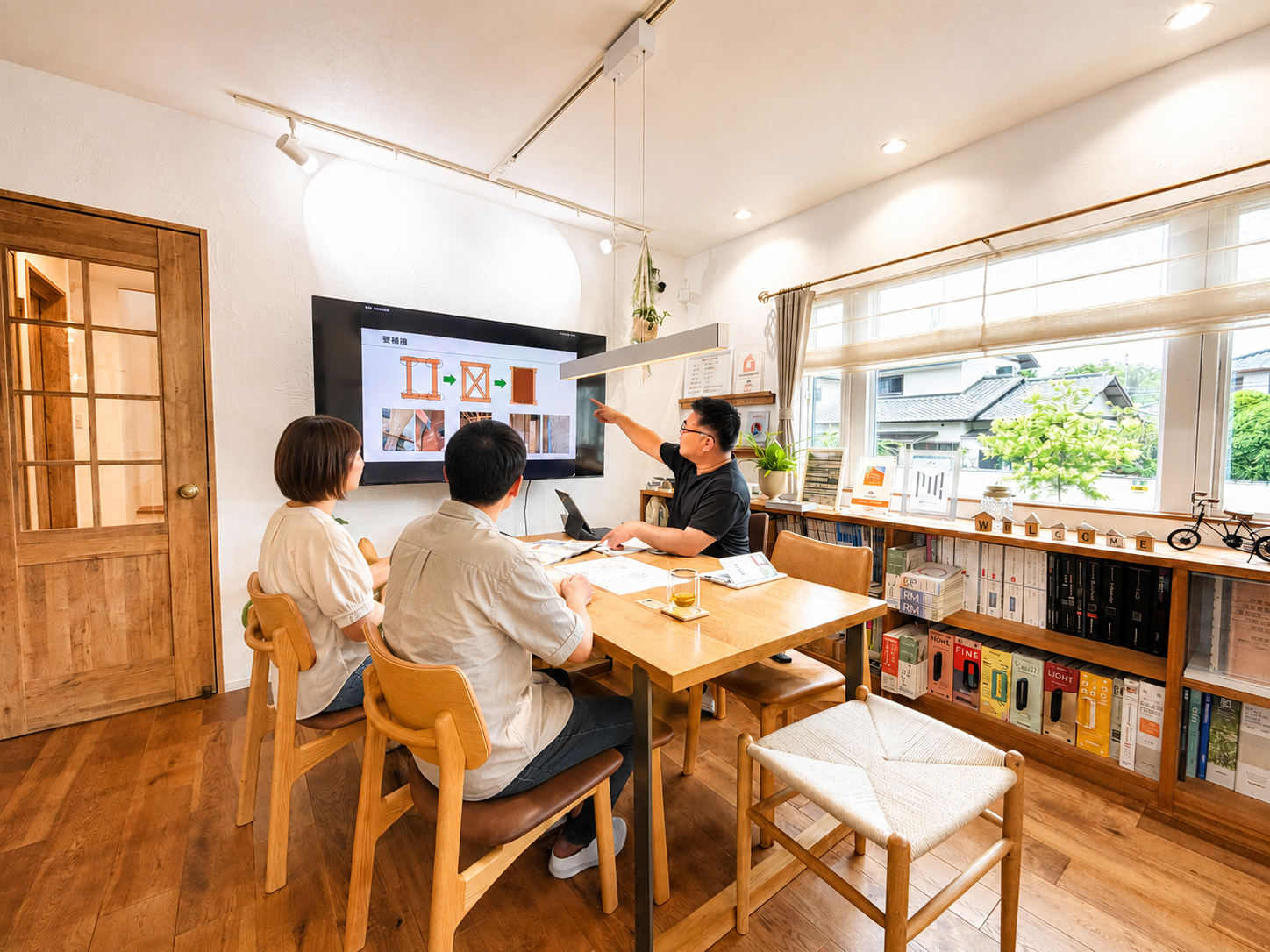 UKENでの打ち合わせ風景
